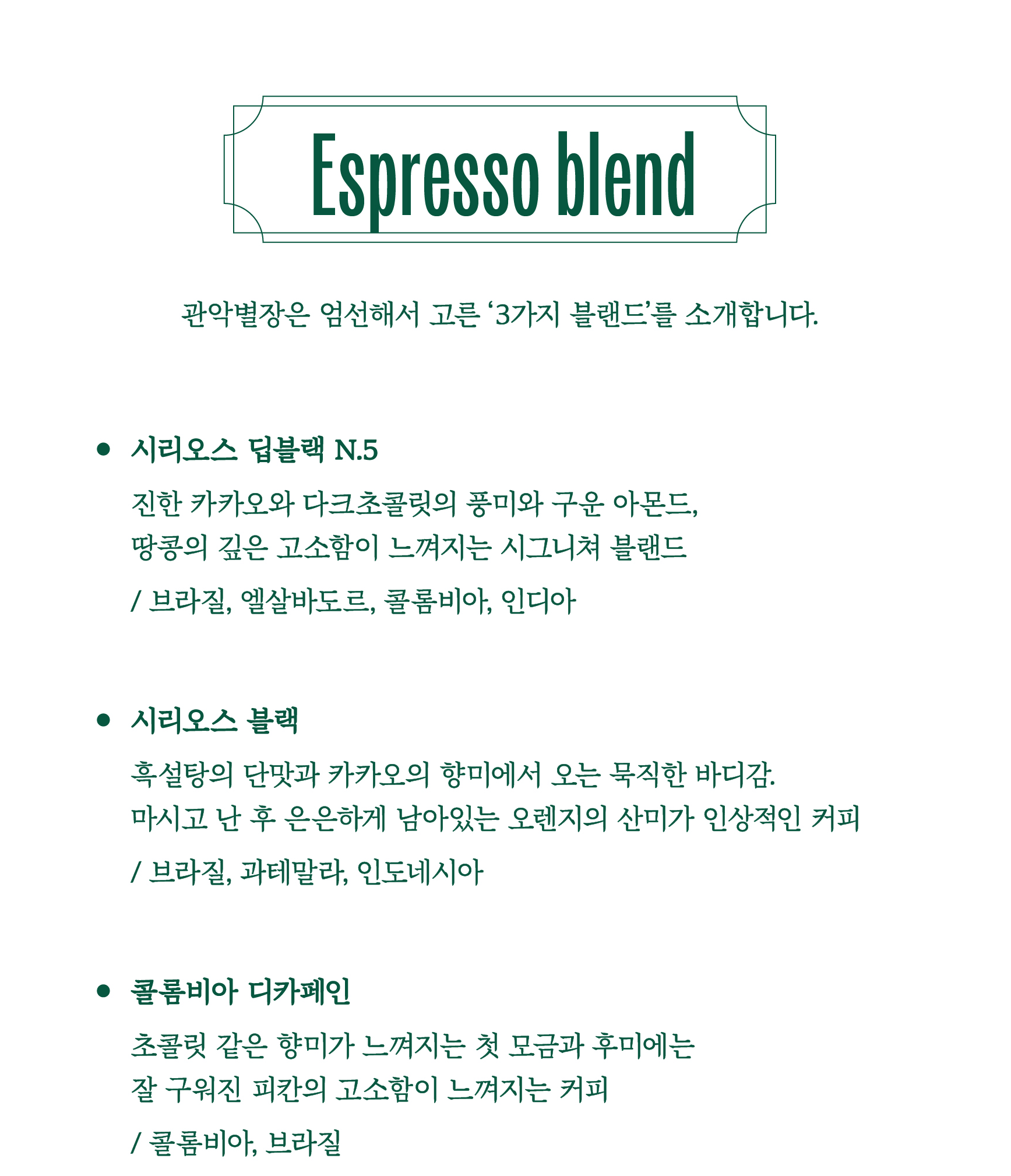 Espresso blend